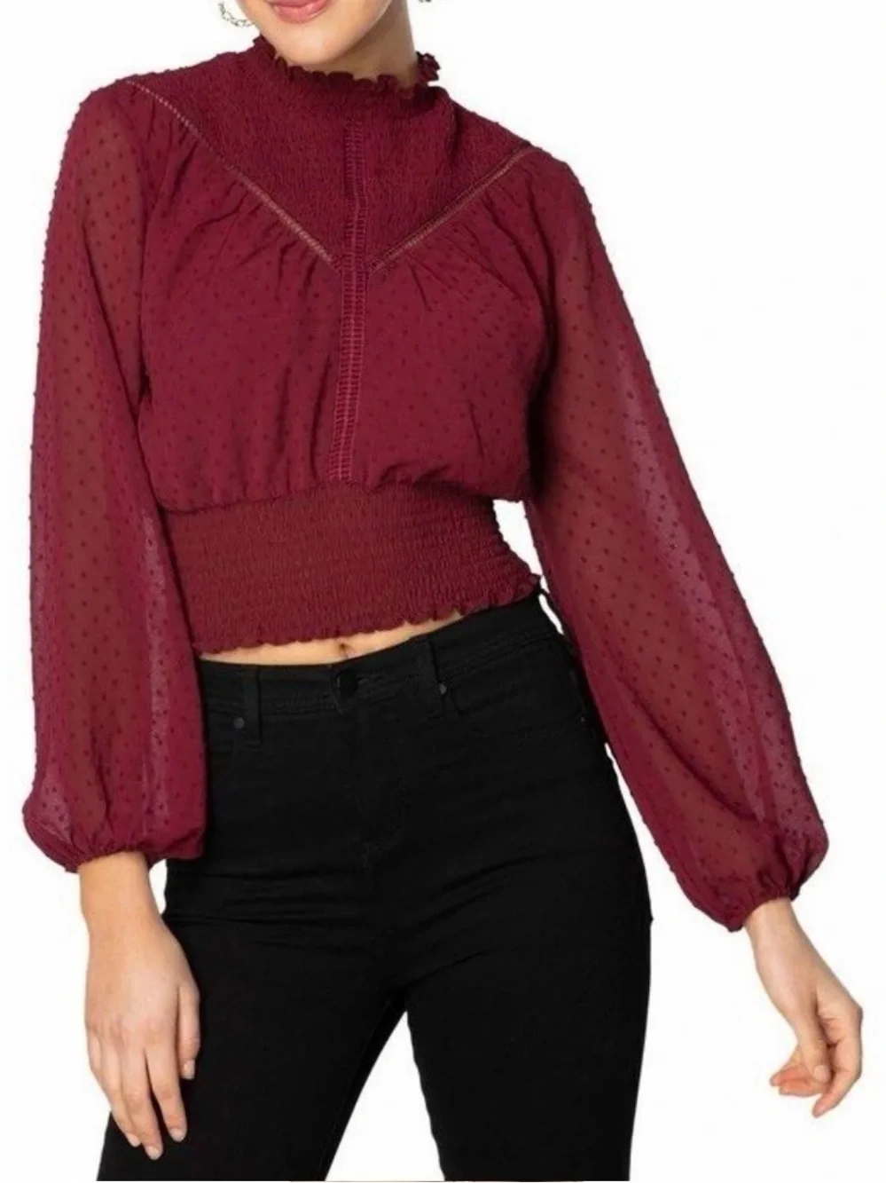 Zara blouse deep